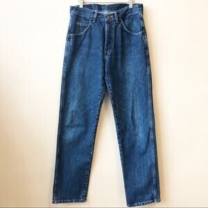 Wrangler Straight Leg Blue High Rise Jeans Unisex